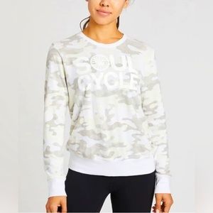 Soulcycle XS Camo Crewneck Swestshirt